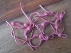 10 stuks roze  oorbelhaakjes., Ophalen of Verzenden, Nieuw, Overige typen