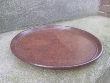 Vintage bakelieten DIENBLAD BAKELIET rond serveerblad blad beschikbaar voor biedingen