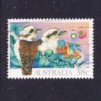 vogel ijsvogel Australië 1990 (kerst) Kookaburra gebruikt, Dier of Natuur, Verzenden, Gestempeld