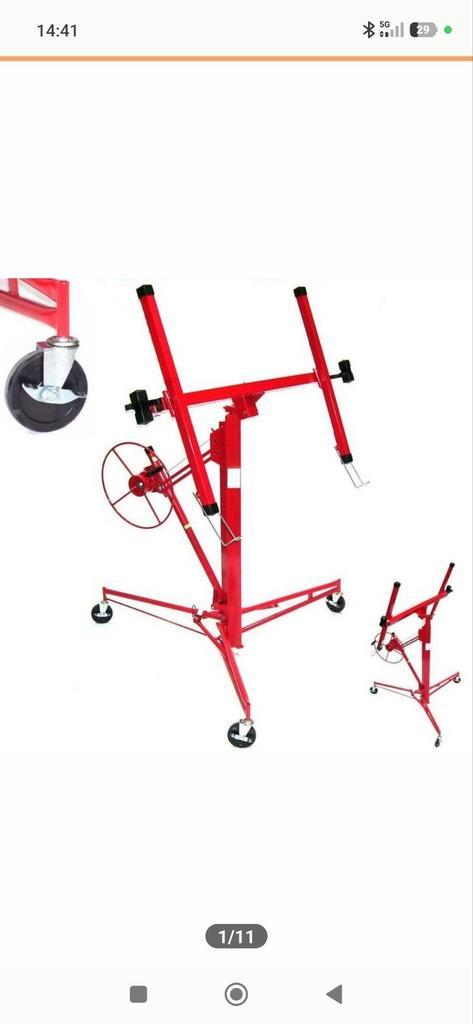 Gipsplatenlift zgan 2 x gebruikt, Doe-het-zelf en Verbouw, Lieren en Takels, Nieuw, Ophalen of Verzenden