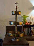 Koperkleurige etagère - 3 lagen, Ophalen of Verzenden, Gebruikt