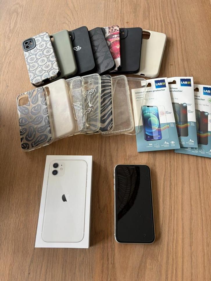 iPhone 11 128gb wit incl origineel doosje, Telecommunicatie, Mobiele telefoons | Apple iPhone, Gebruikt, 128 GB, Zonder abonnement