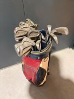 Vintage Golftas met Clubs in Nette Staat, Sport en Fitness, Golf, Ophalen of Verzenden, Zo goed als nieuw, Set, Overige merken