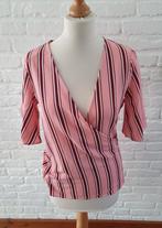 Eksept gestreepte wrap top - Maat S, Ophalen of Verzenden, Zo goed als nieuw, Eksept, Roze
