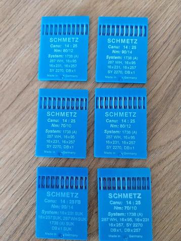 Schmetz machine naalden beschikbaar voor biedingen