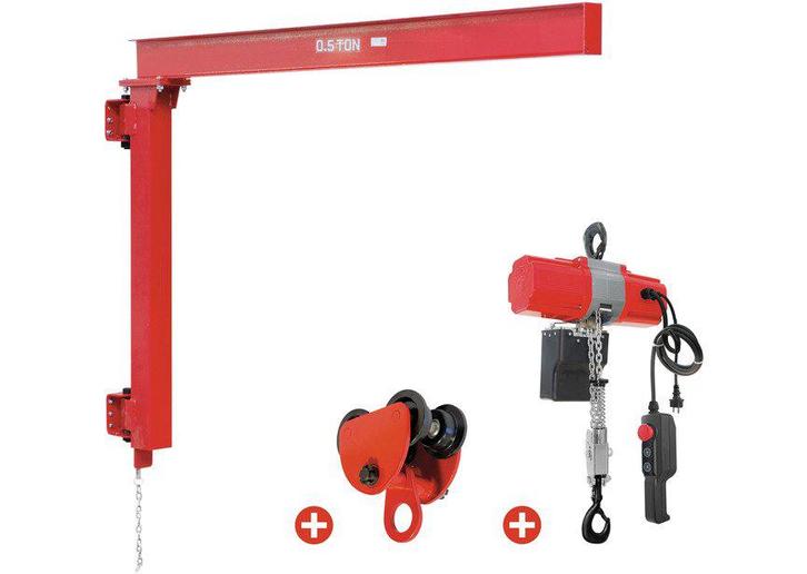 Pack wandzwenkkraan 500 kg elektrische kettingtakel 6 m, Doe-het-zelf en Verbouw, Lieren en Takels, Nieuw, Ophalen of Verzenden