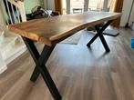 Stalen X tafelpoten eettafel bar / keuken hoogte, 50 tot 100 cm, Zo goed als nieuw, Vijf personen of meer, Overige vormen