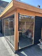 Glazen Schuifwand - Veranda - Vlonder, Nieuw, Ophalen of Verzenden, Hardhout, 250 cm of meer