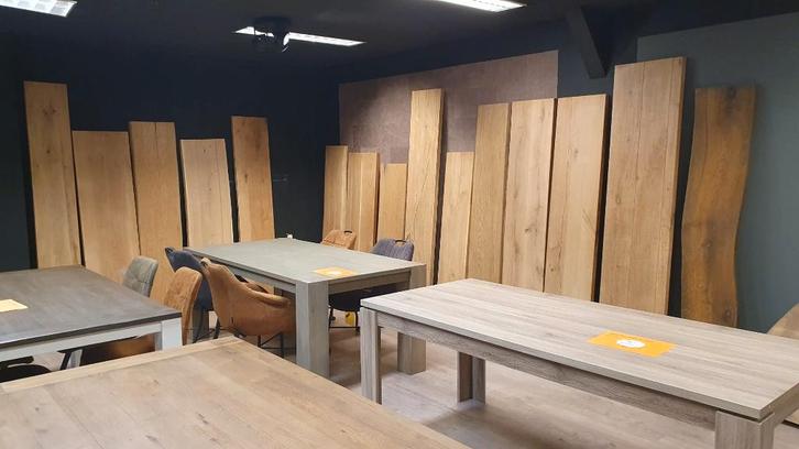 Partij van 15 eiken planken, Doe-het-zelf en Verbouw, Hout en Planken, Nieuw, Plank, Eiken, 200 tot 250 cm, 25 tot 50 mm, Ophalen