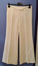 Escada pantalon ecru / beige linnen - zijde mt 38 nr 41175, Maat 38/40 (M), Beige, Escada, Ophalen of Verzenden