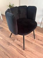 6x velvet schelp stoelen, Huis en Inrichting, Stoelen, Ophalen, Gebruikt, Zwart, Stof