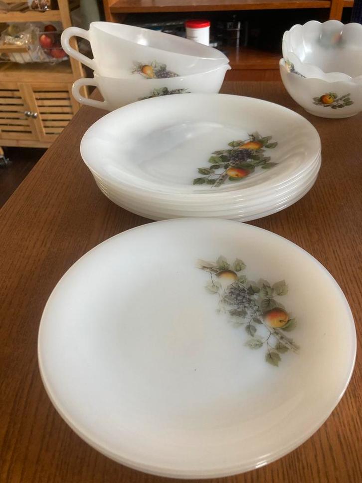 Arcopal Servies - Gebruikt, Huis en Inrichting, Keuken | Servies, Gebruikt, Compleet servies, Overige stijlen, Glas, Ophalen