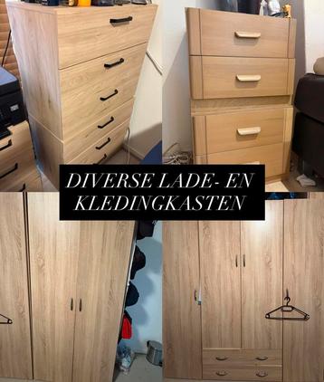 DIVERSE LADE- EN KLEDINGKASTEN