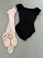 Balletpakje met kant en panty (122/128) schoentjes (30/31), Ophalen of Verzenden, Zo goed als nieuw, Kleding