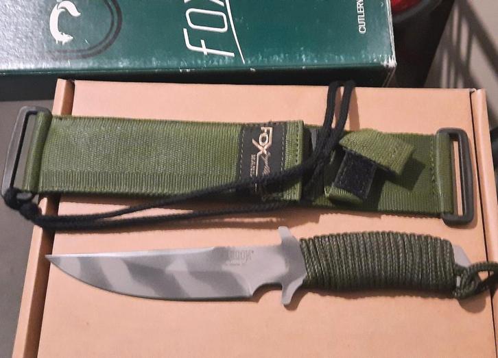 Fox fixed blade mes, Verzamelen, Militaria | Algemeen, Overige soorten, Mes of Dolk, Overige gebieden, Verzenden