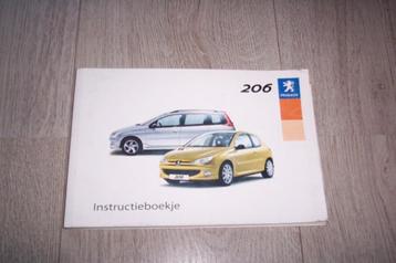 Gebruikershandleiding PEUGEOT 206  1998/2006 (3drs/5drs/sw) beschikbaar voor biedingen