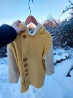 handgemaakte vintage wollen deken jas, Kleding | Dames, Jassen | Winter, Geel, Maat 42/44 (L), Ophalen of Verzenden, Zo goed als nieuw