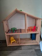 Ikea houten poppenhuis met meubels, Ophalen of Verzenden, Gebruikt, Poppenhuis