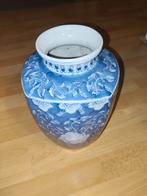 Blauw-witte Chinese vaas hoogte 32 cm, Ophalen of Verzenden