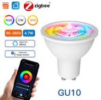 GU10 RGBW C+W Zigbee Smart Lamp, Minder dan 50 watt, Nieuw, Ophalen of Verzenden, Netvoeding