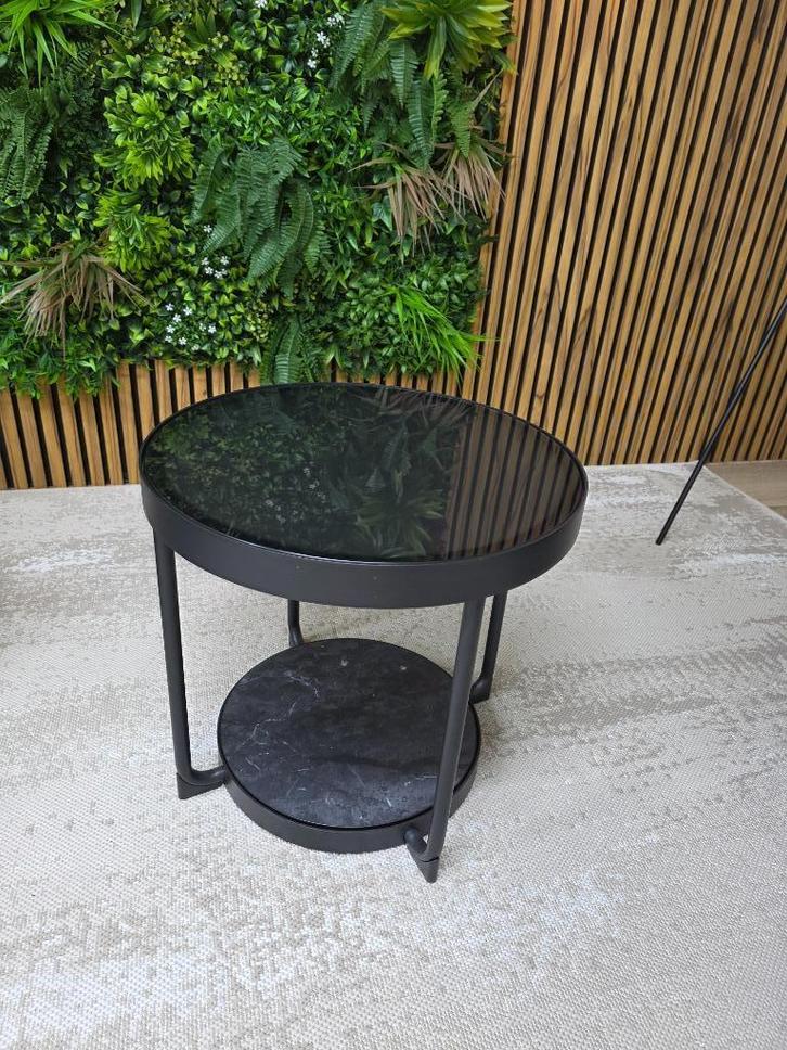 Ikea FRÖTORP bijzettafel, Huis en Inrichting, Tafels | Bijzettafels, Gebruikt, Rond, 45 tot 60 cm, Minder dan 55 cm, Glas, Ophalen