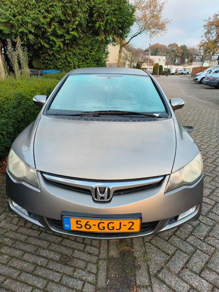 Honda Civic 1.3 Vtec Hybrid 4DR C-tr. 2008 Grijs, Auto's, Honda, Particulier, Civic, Hybride Elektrisch/Benzine, A, Sedan, Automaat