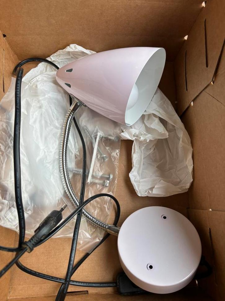 Vintage Waterquest Muurlamp - Lila, Zo Goed Als Nieuw, Huis en Inrichting, Lampen | Tafellampen, Zo goed als nieuw, Minder dan 50 cm