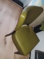 Vintage leren stoel, Ophalen, Gebruikt, Overige kleuren, Vintage