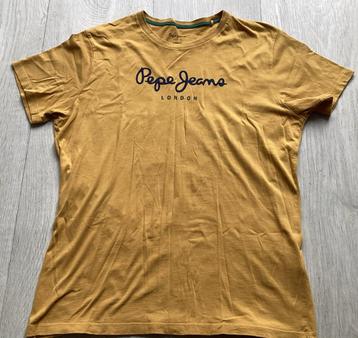 Pepe Jeans T-shirt - Maat M - Okergeel beschikbaar voor biedingen