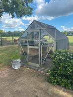 Tuinkast 200 breed 250 lengte 220 hoogte galvaniseert ijzer, Ophalen of Verzenden, Glas, Zo goed als nieuw