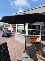 Parasol antraciet 2,5 m doorsnee excl. voet €60,00 Tussen 25, Ophalen, Gebruikt, Stokparasol