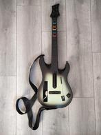 Guitar Hero gitaar witgroen met riem, Ophalen of Verzenden