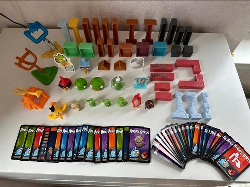 Angry birds spel met bouwstenen en speelkaarten, Kinderen en Baby's, Speelgoed | Bouwstenen, Zo goed als nieuw, Overige merken