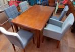 Eettafel met 5 stoelen, Huis en Inrichting, Tafels | Eettafels, Ophalen, Gebruikt, 100 tot 150 cm, Vintage