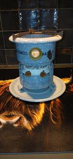 Origineel Haller petroleumstel - 2 pits - grijsgewolkt, Antiek en Kunst, Antiek | Emaille, Ophalen of Verzenden