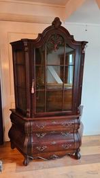 Biedermeier Vitrinekast met 3 lades, Ophalen
