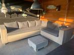 Steigerhouten loungebank, Tuin en Terras, Tuinsets en Loungesets, Ophalen, 5 zitplaatsen, Gebruikt, Steigerhout