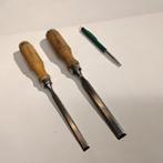 Mooie set van 2 beitels van Peugeot, 10 en 14mm, Antiek en Kunst, Antiek | Gereedschap en Instrumenten, Ophalen of Verzenden