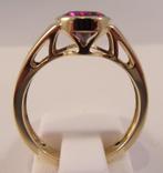 Gouden Designer ring met Rhodoliet, Harry Ivens, Verzenden, Nieuw, 17 tot 18, Met edelsteen