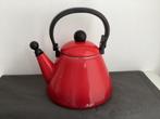 Le Creuset waterkoker, fluitketel 1,6 liter, Ophalen of Verzenden, Zo goed als nieuw, 2 liter of meer