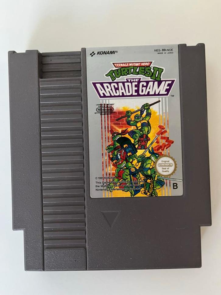 Teenage Mutant Ninja Turtles II - NES, Spelcomputers en Games, Games | Nintendo NES, Gebruikt, Avontuur en Actie, 2 spelers, Vanaf 7 jaar
