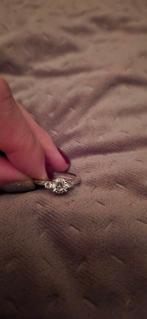 Ti Sento zilveren ring met stenen Maat 54, 20 of groter, Ophalen of Verzenden, Zo goed als nieuw, Met edelsteen