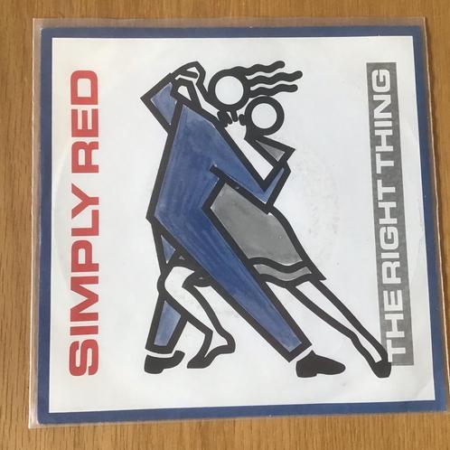 Simply Red - The right thing, Cd's en Dvd's, Vinyl Singles, Gebruikt, Single, Ophalen of Verzenden