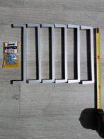 6 Aluminium handgrepen 18 x 4 cm met boutjes. Laden deurtjes, Ophalen of Verzenden, Gebruikt, Overige materialen, Overige typen