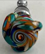 Flessenstop blauw,Wit Zilver,groen voorzien van kleuren, Antiek en Kunst, Ophalen of Verzenden
