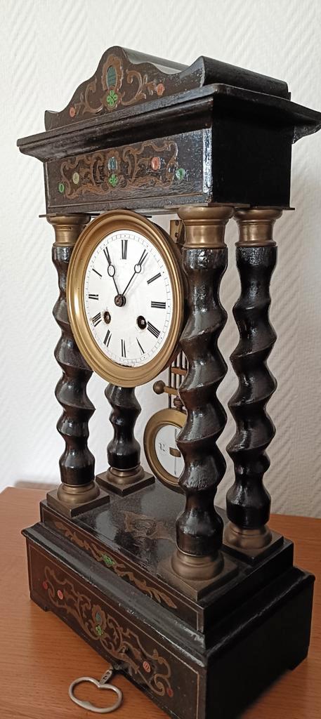 Antieke Napoleon III Kolomklok - Goed Werkend, Antiek en Kunst, Antiek | Klokken, Ophalen