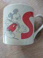 Mooie Disney Mickey Mouse mok letter S, Ophalen of Verzenden, Zo goed als nieuw, Overige stijlen, Kop(pen) en/of Schotel(s)