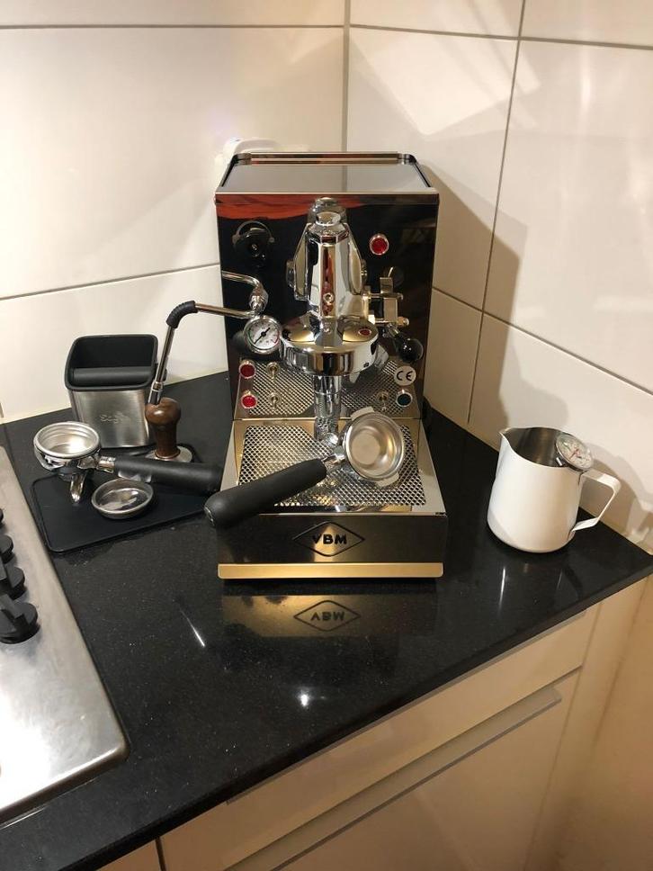 VBM Domobar Standaard Espresso Machine - <3 jaar oud, Witgoed en Apparatuur, Koffiezetapparaten, Zo goed als nieuw, Gemalen koffie