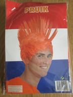 Oranje pruik met hanenkam * Nieuw *., Ophalen of Verzenden, Nieuw, Carnaval