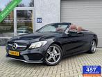 Mercedes C-klasse Cabrio 180 AMG Line Unieke Combi/Nekverw/S, Auto's, Mercedes-Benz, Euro 6, Cabriolet, 4 stoelen, Zwart